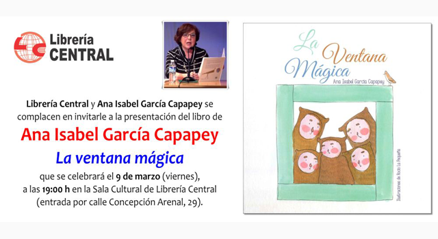 Ana Isabel García Capapey presenta La Ventana Mágica en la Librería Central de Zaragoza